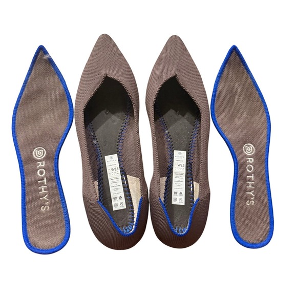 Rothy's Shoes - Rothy's The Pointed Flats Taupe Knit Women Shoes Size 8.5 Comfort Outdoor‎ Work